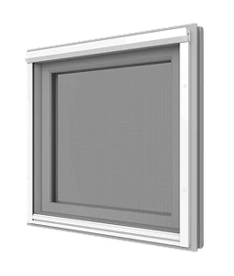 Roll-Insektenschutzgitter am Fenster